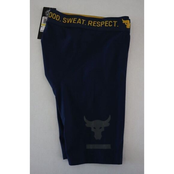 Under Armour 1353900 408 Mens Sz M Blue Project Rock HeatGear Compression Shorts - Picture 7 of 7